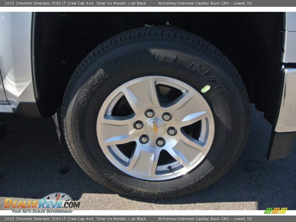 2015 Chevrolet Silverado 1500 LT Crew Cab 4x4 Silver Ice Metallic / Jet Black Photo #19