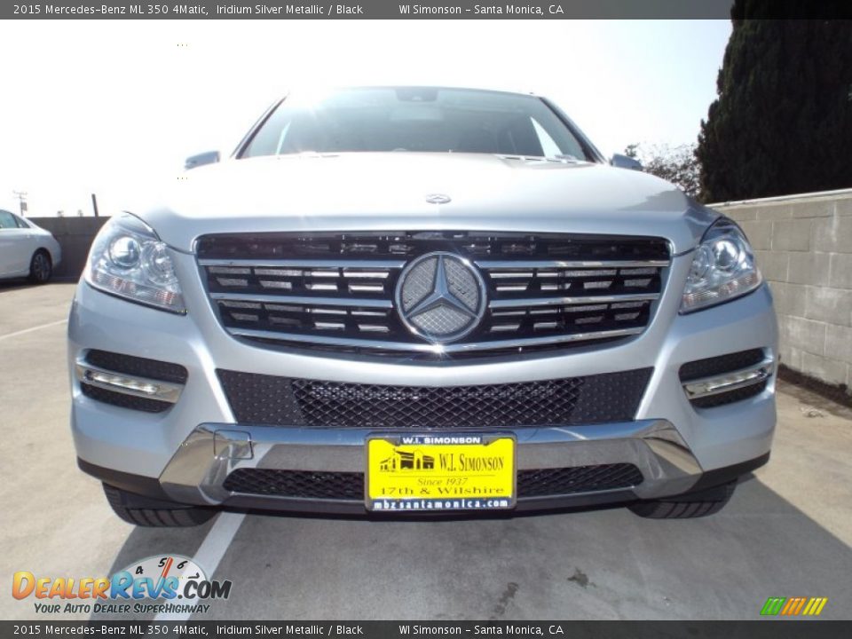 2015 Mercedes-Benz ML 350 4Matic Iridium Silver Metallic / Black Photo #2