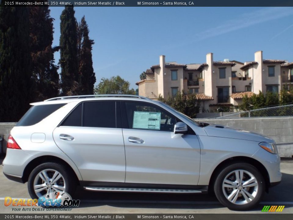 2015 Mercedes-Benz ML 350 4Matic Iridium Silver Metallic / Black Photo #3