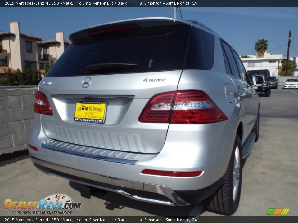 2015 Mercedes-Benz ML 350 4Matic Iridium Silver Metallic / Black Photo #4
