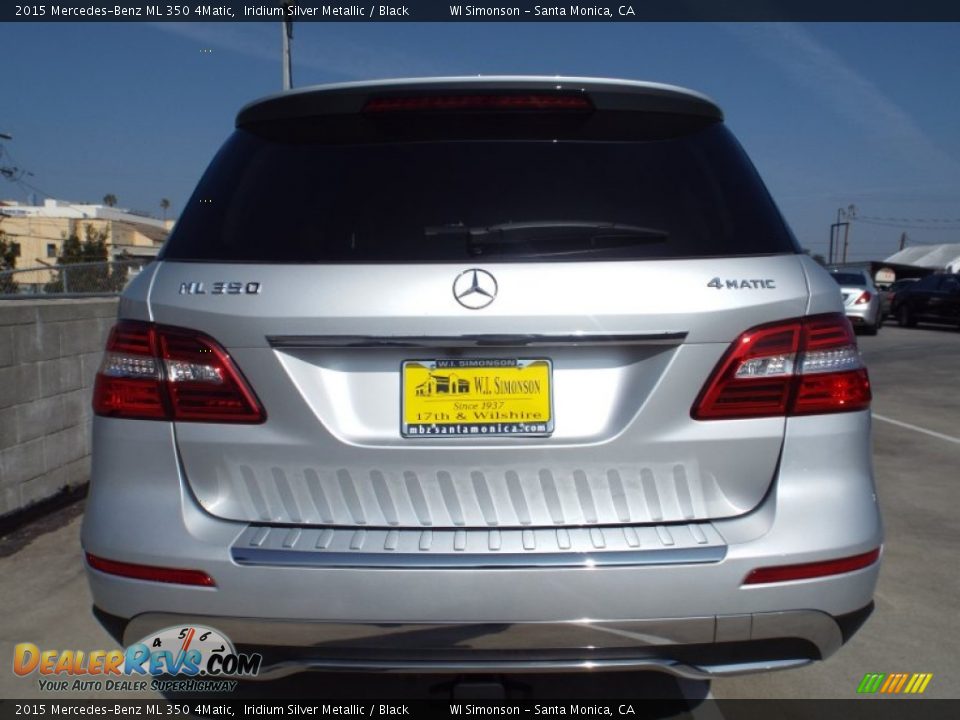 2015 Mercedes-Benz ML 350 4Matic Iridium Silver Metallic / Black Photo #5