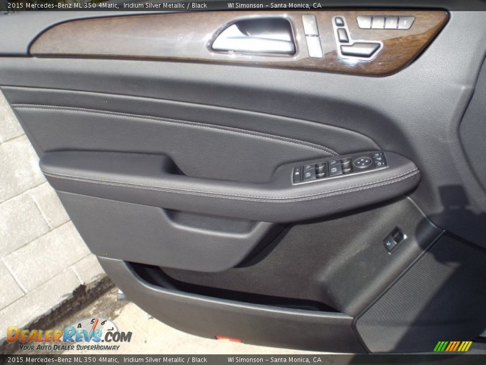 2015 Mercedes-Benz ML 350 4Matic Iridium Silver Metallic / Black Photo #6
