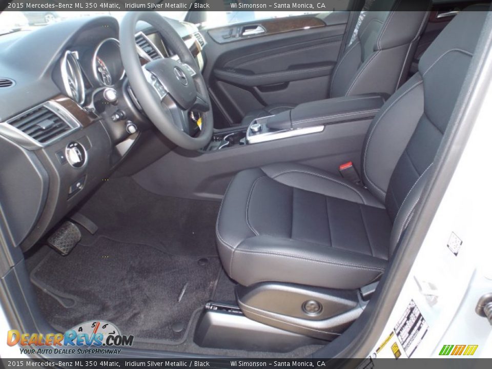 2015 Mercedes-Benz ML 350 4Matic Iridium Silver Metallic / Black Photo #7