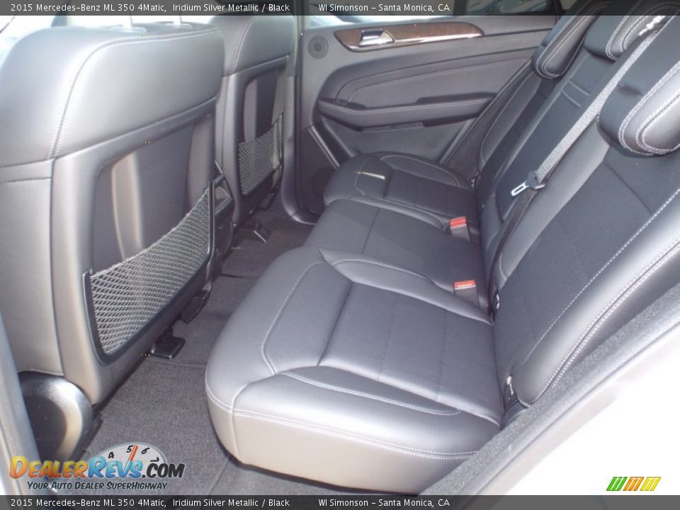 2015 Mercedes-Benz ML 350 4Matic Iridium Silver Metallic / Black Photo #8
