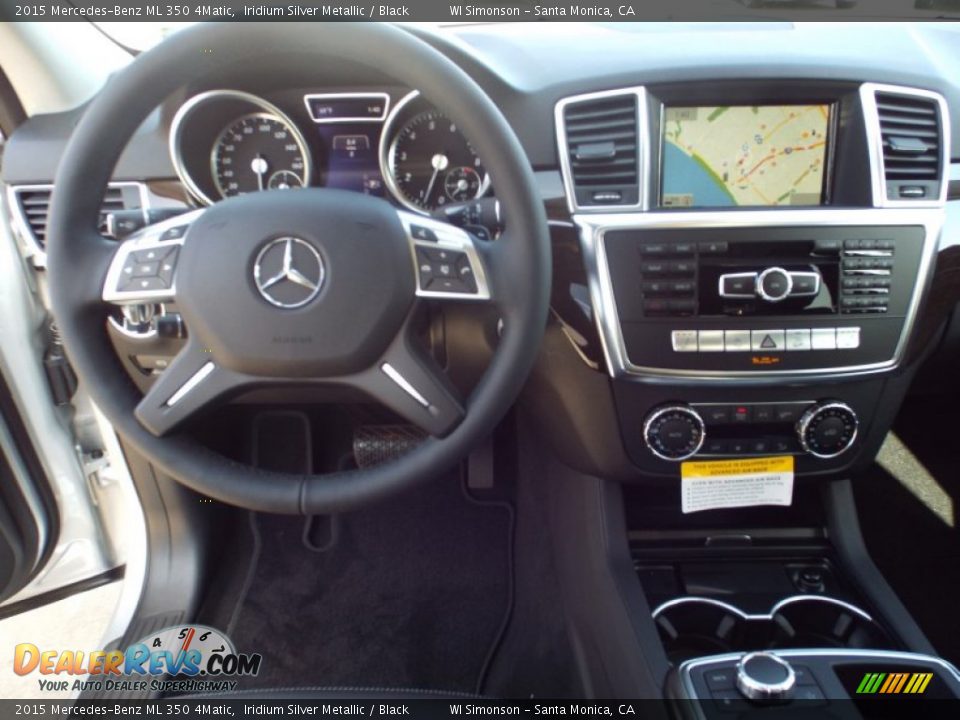 2015 Mercedes-Benz ML 350 4Matic Iridium Silver Metallic / Black Photo #9