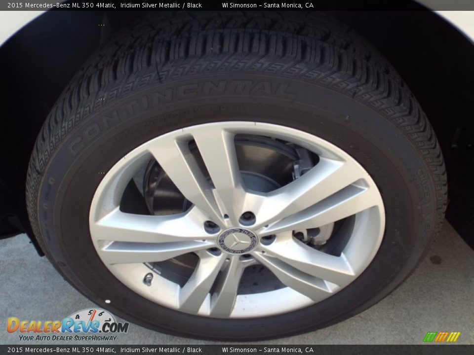2015 Mercedes-Benz ML 350 4Matic Iridium Silver Metallic / Black Photo #10