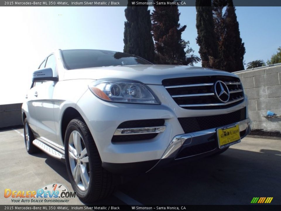 2015 Mercedes-Benz ML 350 4Matic Iridium Silver Metallic / Black Photo #11