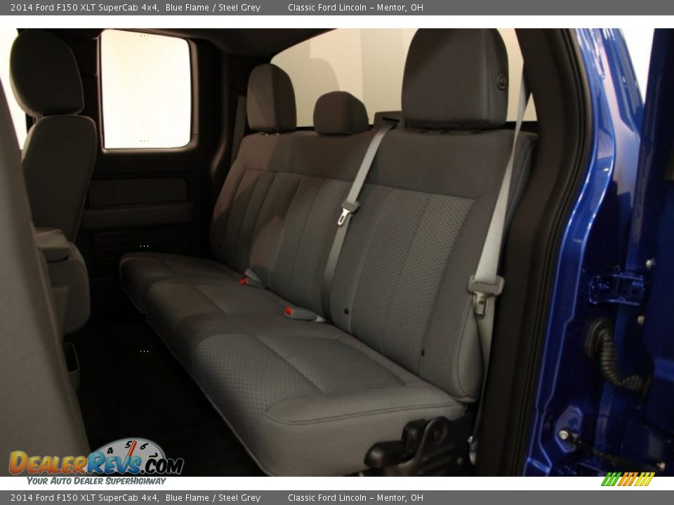 2014 Ford F150 XLT SuperCab 4x4 Blue Flame / Steel Grey Photo #13