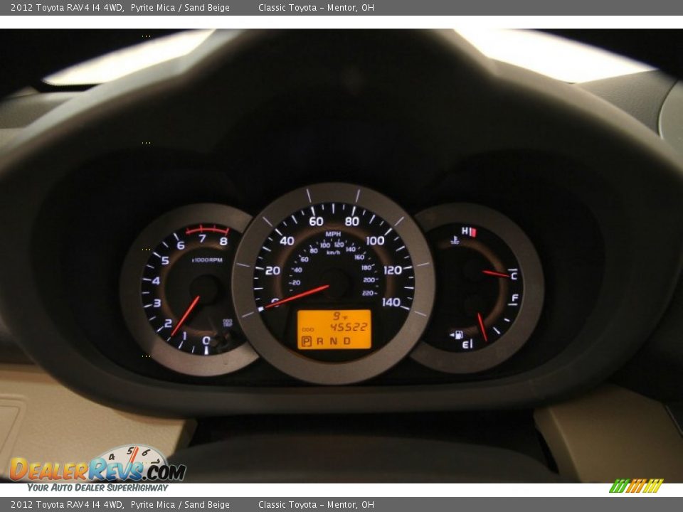 2012 Toyota RAV4 I4 4WD Pyrite Mica / Sand Beige Photo #7