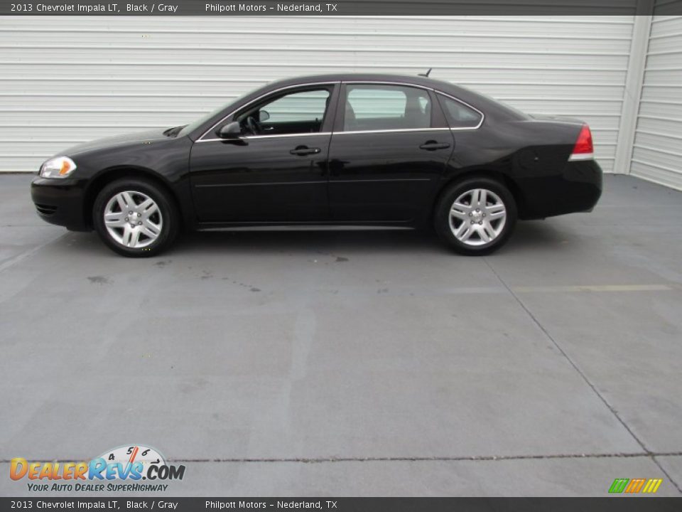 2013 Chevrolet Impala LT Black / Gray Photo #3