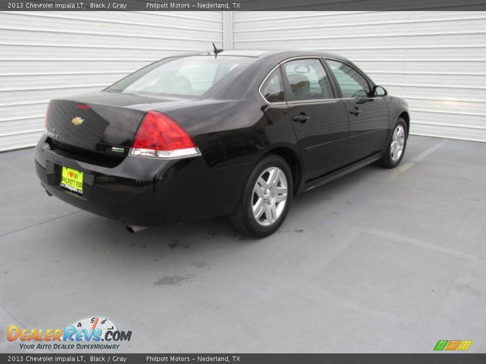 2013 Chevrolet Impala LT Black / Gray Photo #9