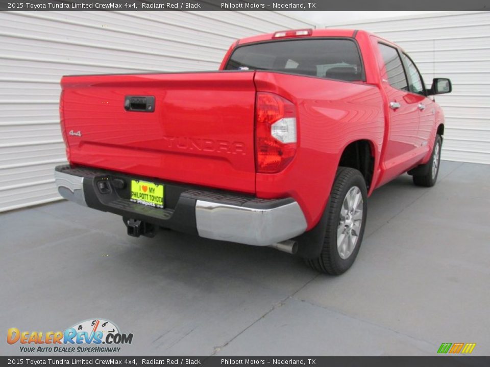 2015 Toyota Tundra Limited CrewMax 4x4 Radiant Red / Black Photo #4