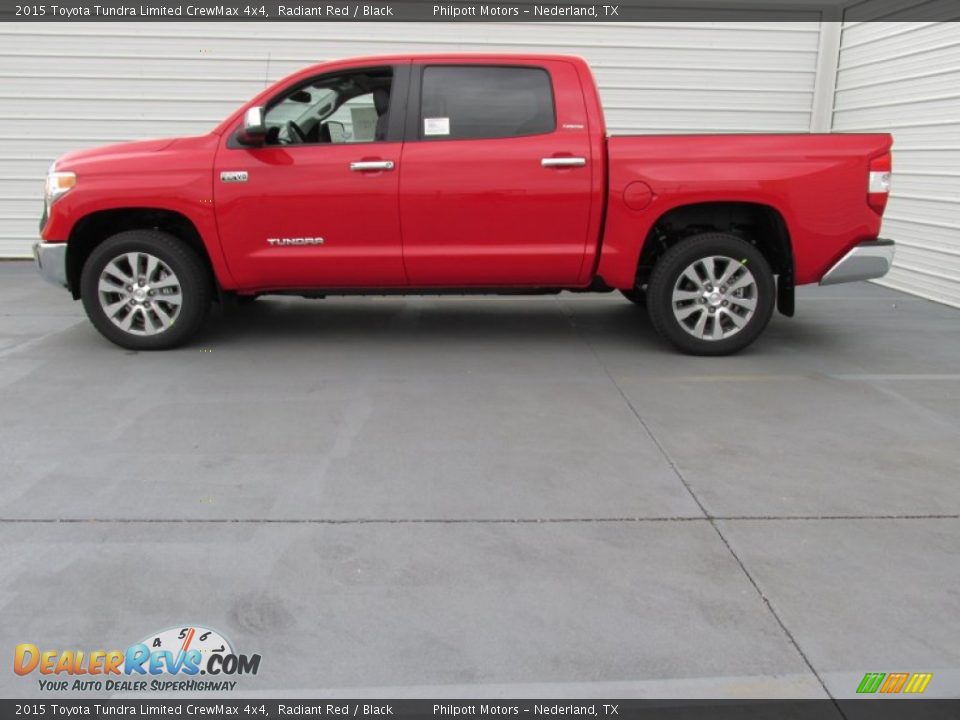 2015 Toyota Tundra Limited CrewMax 4x4 Radiant Red / Black Photo #6