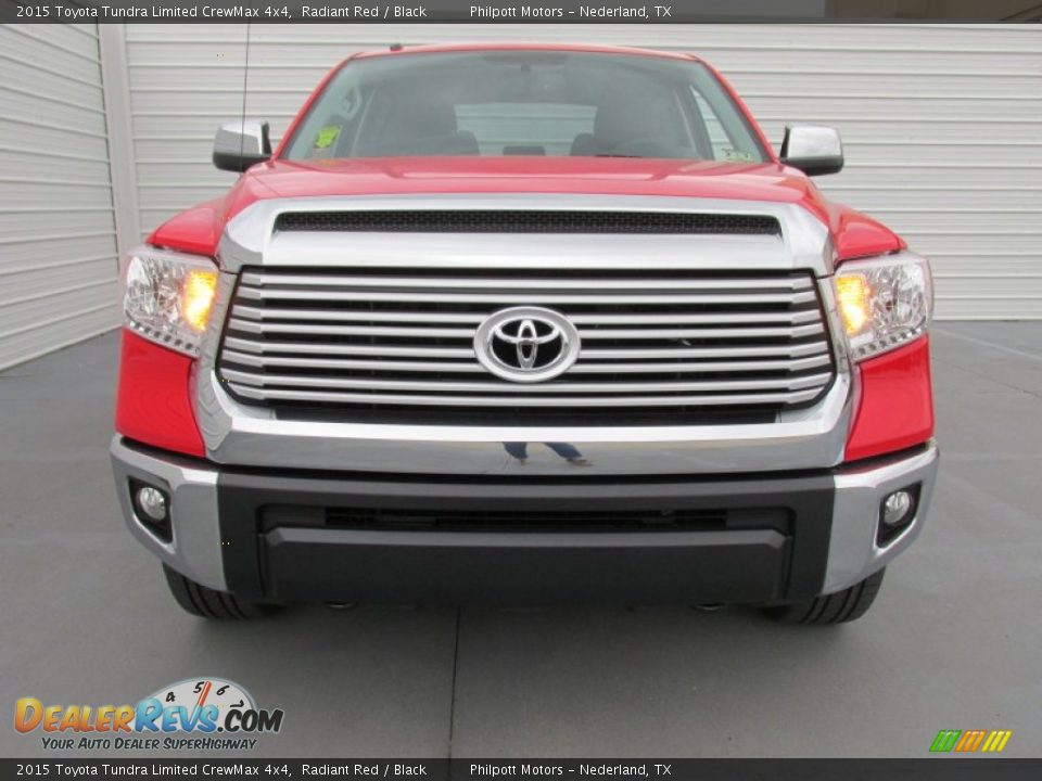 2015 Toyota Tundra Limited CrewMax 4x4 Radiant Red / Black Photo #8