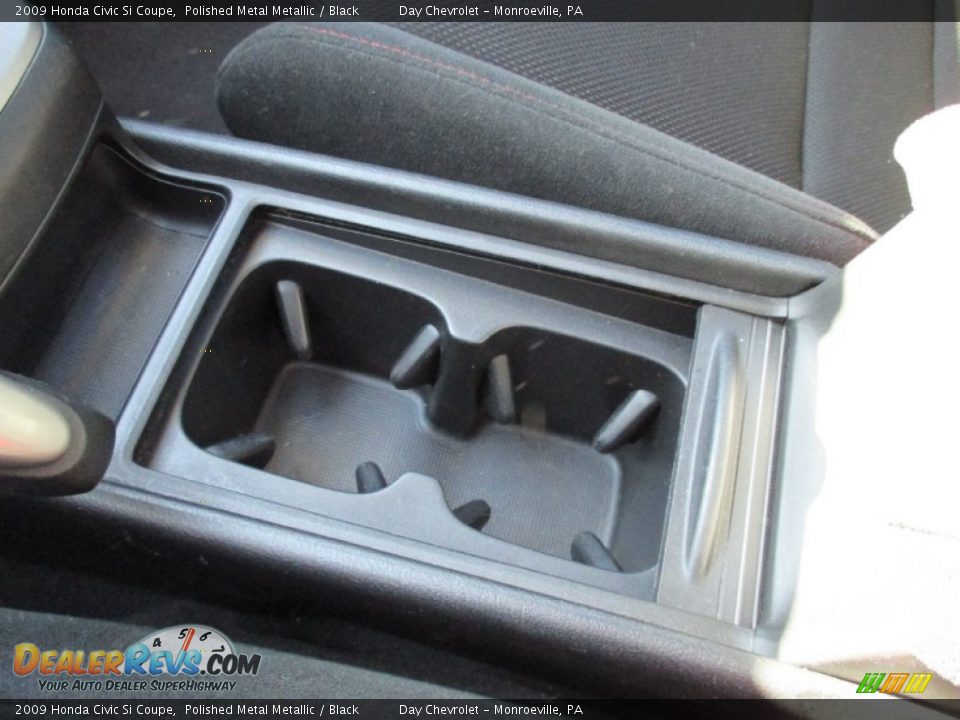2009 Honda Civic Si Coupe Polished Metal Metallic / Black Photo #25
