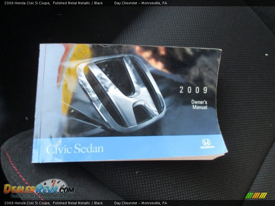 2009 Honda Civic Si Coupe Polished Metal Metallic / Black Photo #28