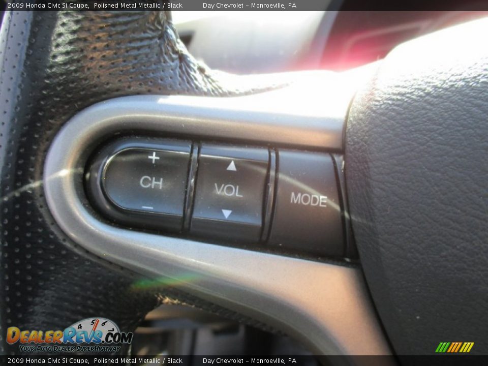 2009 Honda Civic Si Coupe Polished Metal Metallic / Black Photo #32
