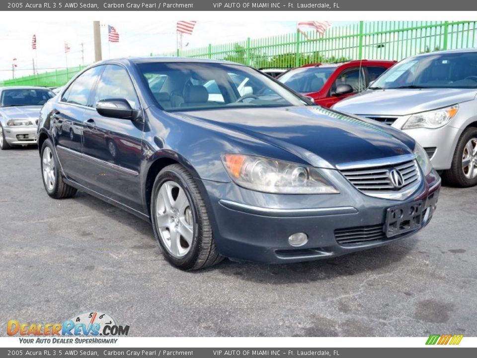 2005 Acura RL 3.5 AWD Sedan Carbon Gray Pearl / Parchment Photo #4