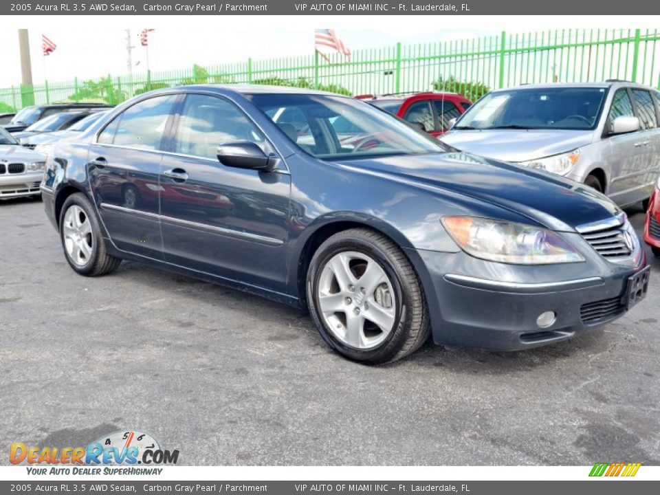 2005 Acura RL 3.5 AWD Sedan Carbon Gray Pearl / Parchment Photo #5