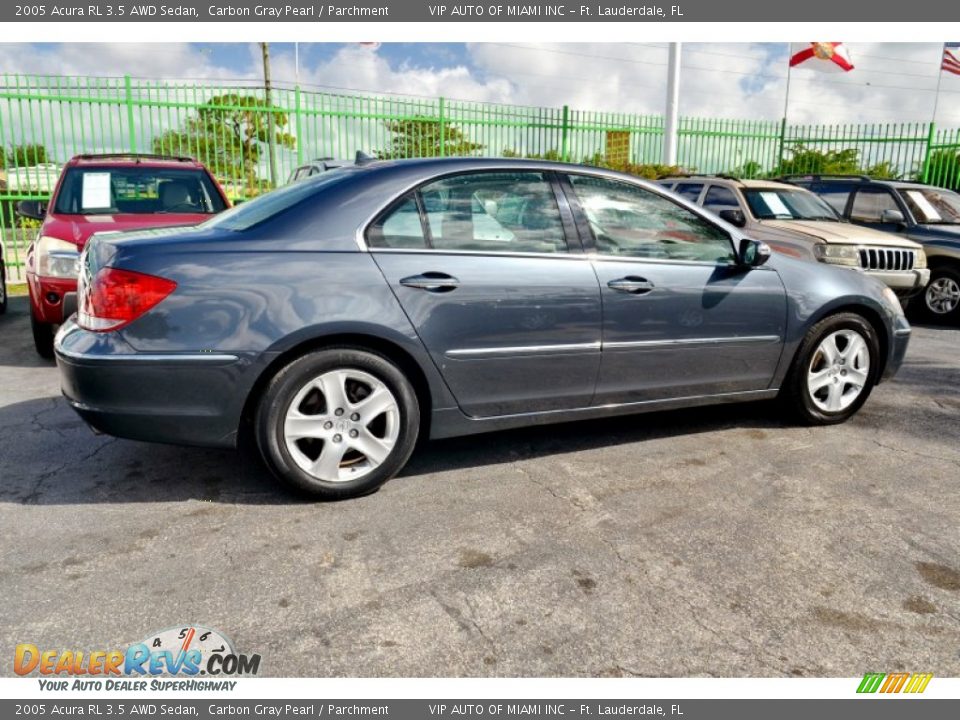 2005 Acura RL 3.5 AWD Sedan Carbon Gray Pearl / Parchment Photo #8