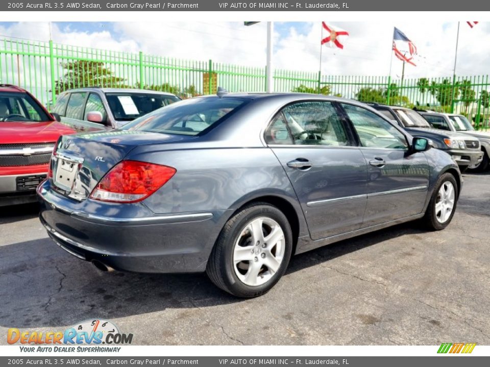 2005 Acura RL 3.5 AWD Sedan Carbon Gray Pearl / Parchment Photo #9