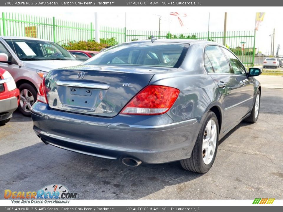 2005 Acura RL 3.5 AWD Sedan Carbon Gray Pearl / Parchment Photo #10