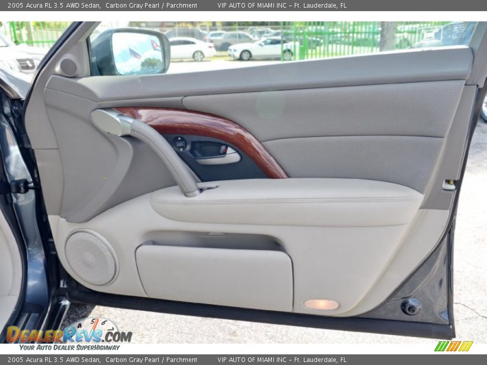 2005 Acura RL 3.5 AWD Sedan Carbon Gray Pearl / Parchment Photo #12