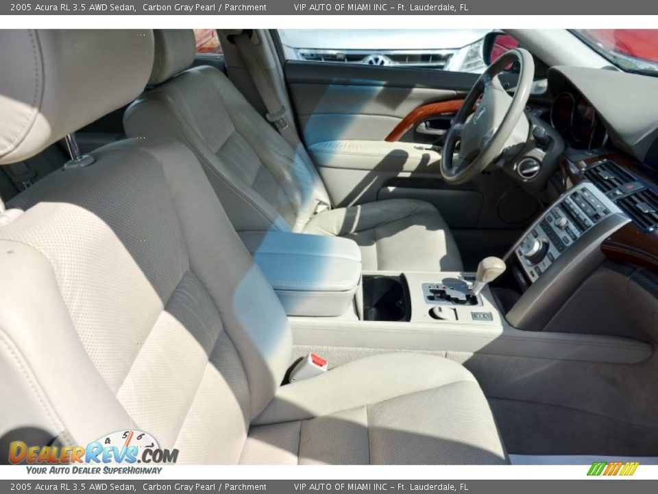 2005 Acura RL 3.5 AWD Sedan Carbon Gray Pearl / Parchment Photo #14
