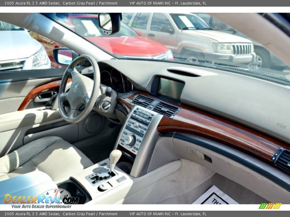 2005 Acura RL 3.5 AWD Sedan Carbon Gray Pearl / Parchment Photo #15