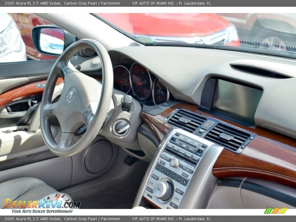2005 Acura RL 3.5 AWD Sedan Carbon Gray Pearl / Parchment Photo #16