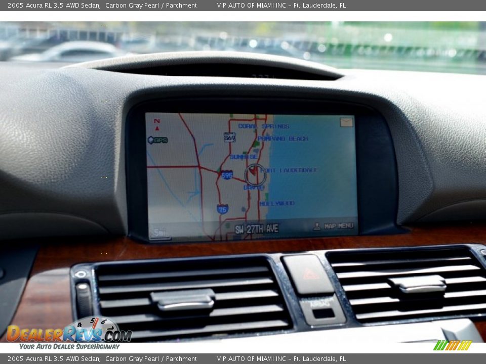 2005 Acura RL 3.5 AWD Sedan Carbon Gray Pearl / Parchment Photo #24