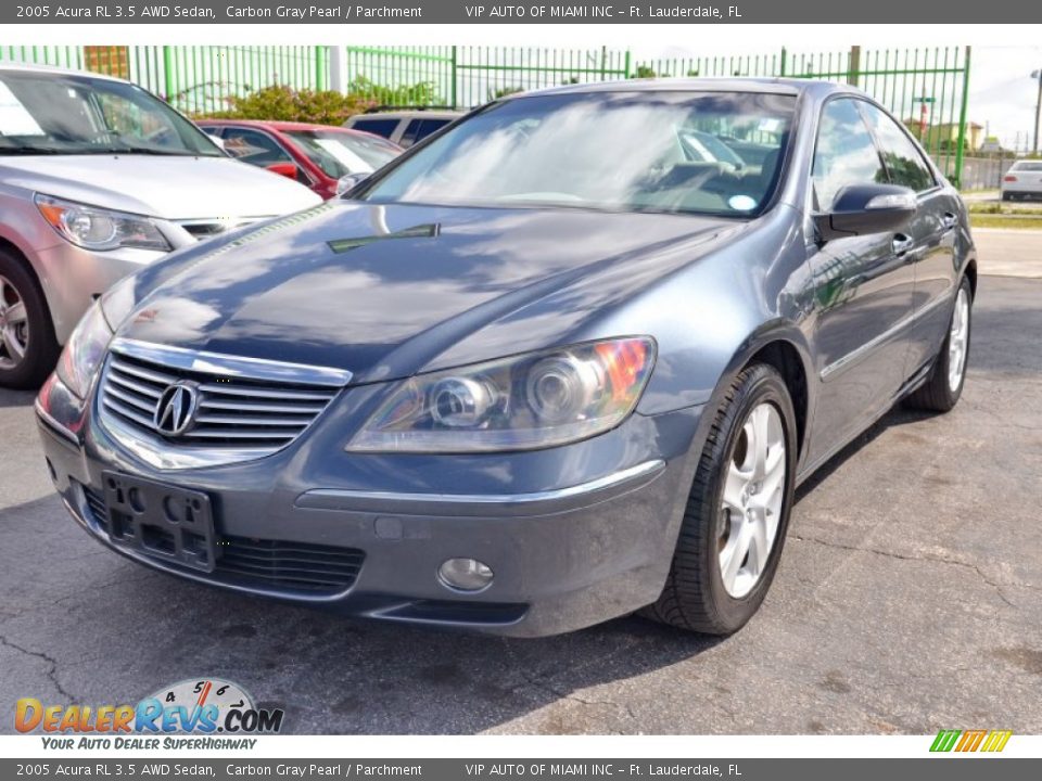 2005 Acura RL 3.5 AWD Sedan Carbon Gray Pearl / Parchment Photo #26