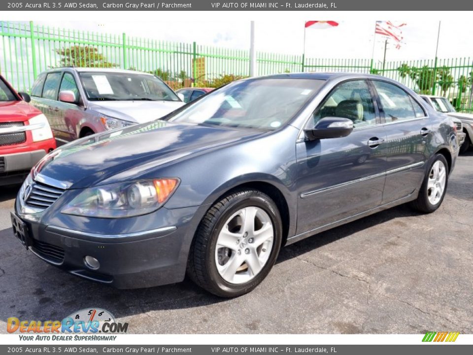 2005 Acura RL 3.5 AWD Sedan Carbon Gray Pearl / Parchment Photo #27