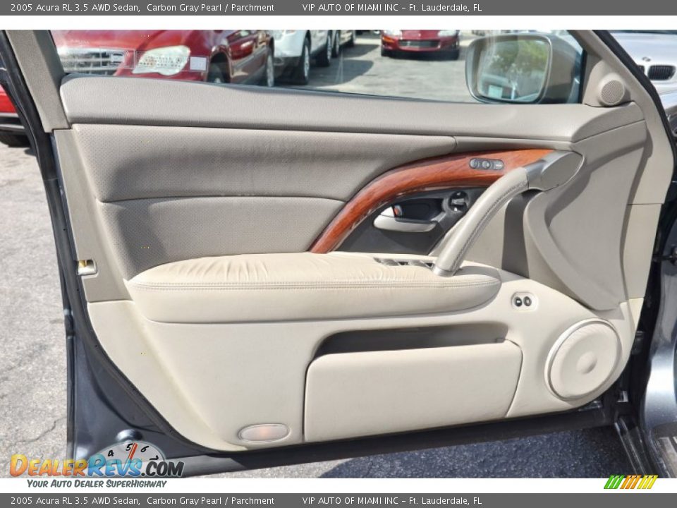 2005 Acura RL 3.5 AWD Sedan Carbon Gray Pearl / Parchment Photo #34
