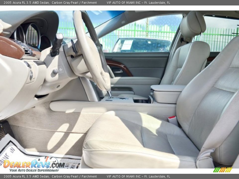 2005 Acura RL 3.5 AWD Sedan Carbon Gray Pearl / Parchment Photo #35