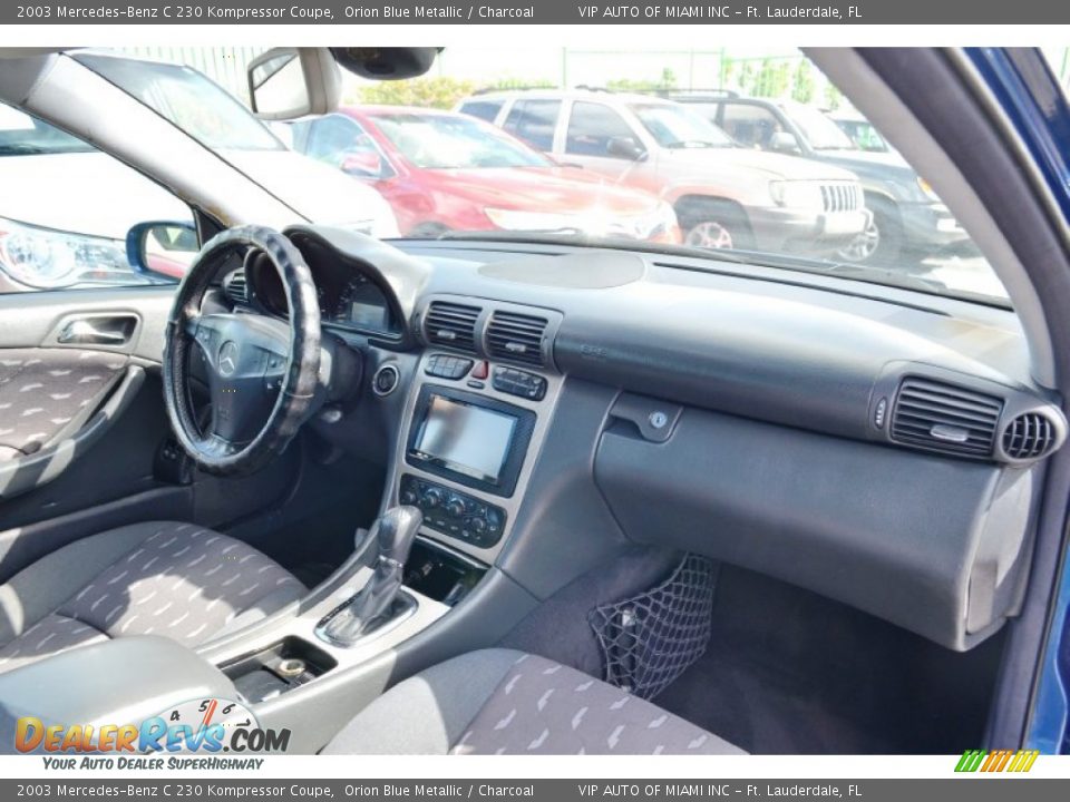 Charcoal Interior - 2003 Mercedes-Benz C 230 Kompressor Coupe Photo #15