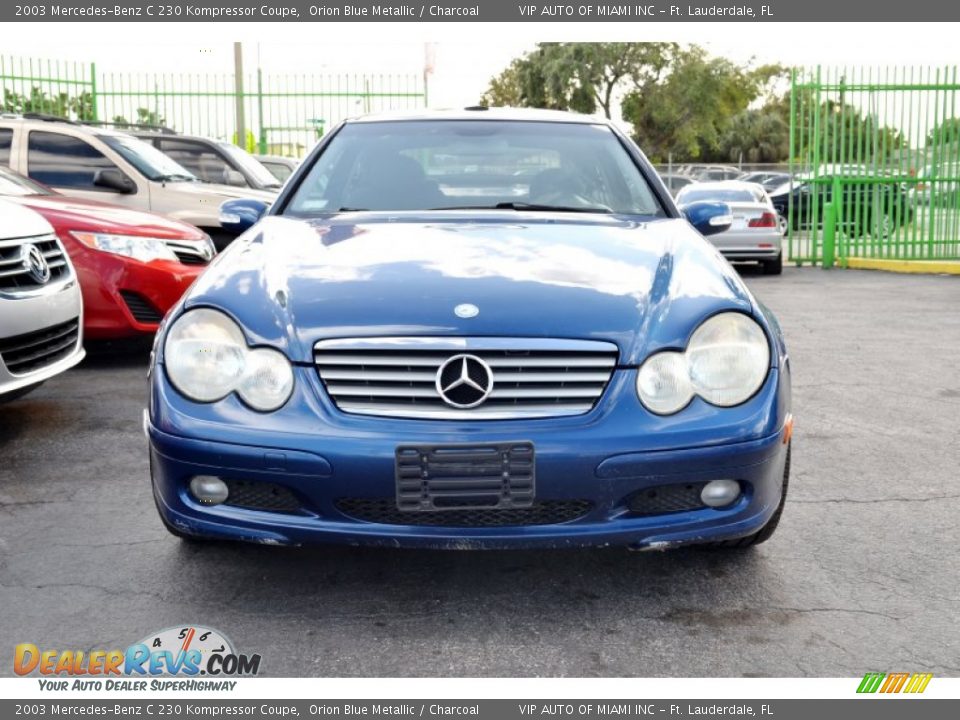 2003 Mercedes-Benz C 230 Kompressor Coupe Orion Blue Metallic / Charcoal Photo #22