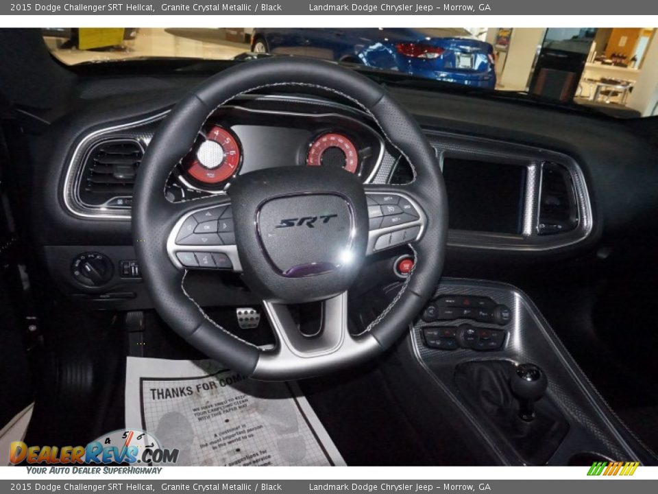 2015 Dodge Challenger SRT Hellcat Steering Wheel Photo #8