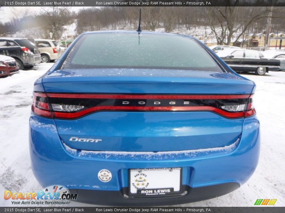 2015 Dodge Dart SE Laser Blue Pearl / Black Photo #4