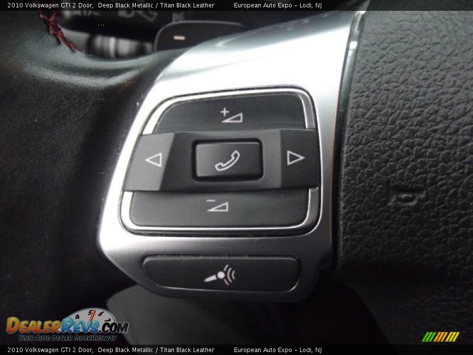 2010 Volkswagen GTI 2 Door Deep Black Metallic / Titan Black Leather Photo #17