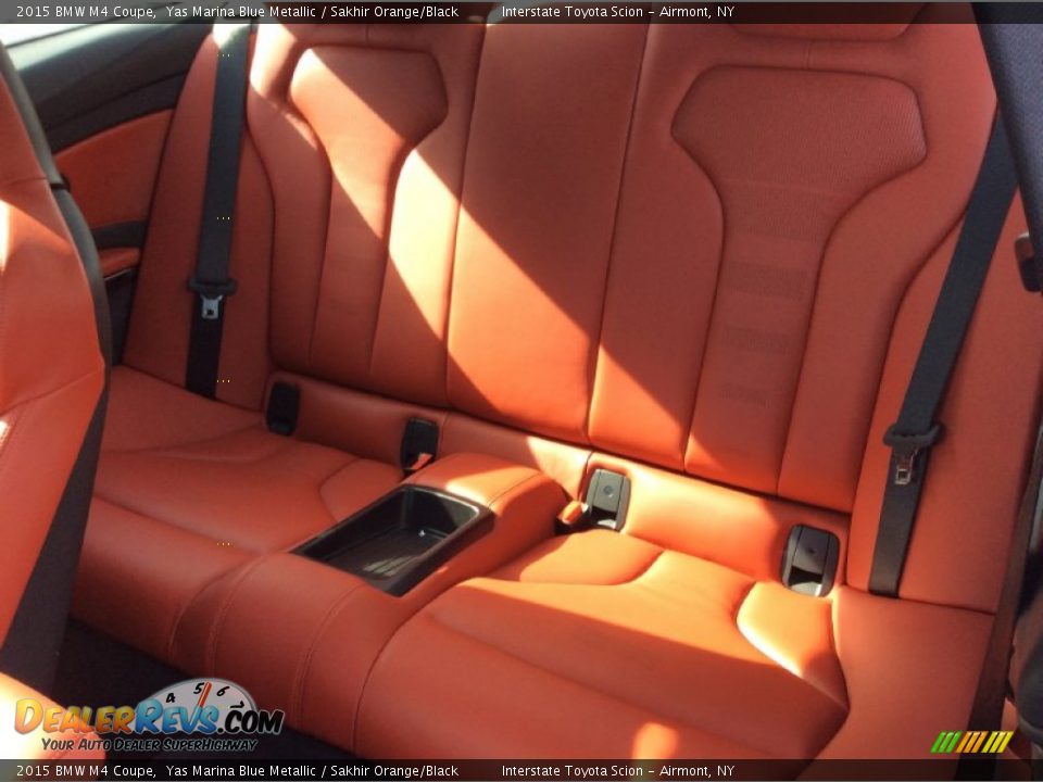 2015 BMW M4 Coupe Yas Marina Blue Metallic / Sakhir Orange/Black Photo #18
