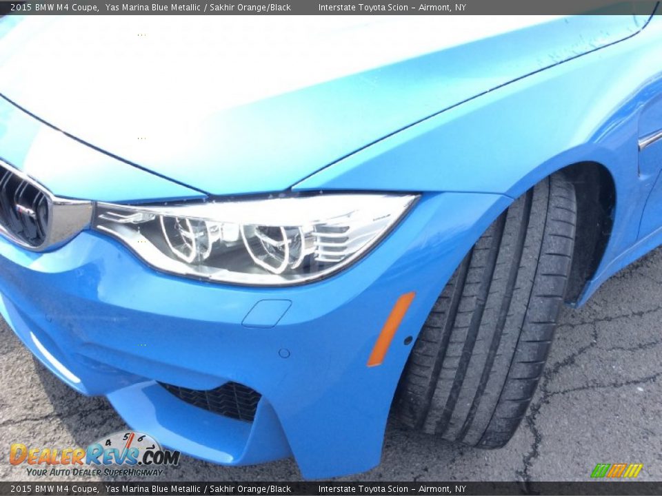 2015 BMW M4 Coupe Yas Marina Blue Metallic / Sakhir Orange/Black Photo #26