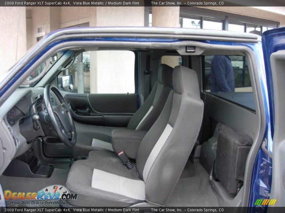 2009 Ford Ranger XLT SuperCab 4x4 Vista Blue Metallic / Medium Dark Flint Photo #9