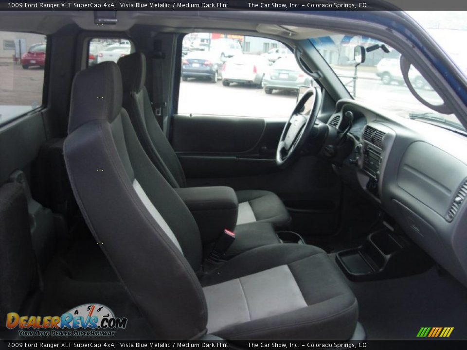 2009 Ford Ranger XLT SuperCab 4x4 Vista Blue Metallic / Medium Dark Flint Photo #10
