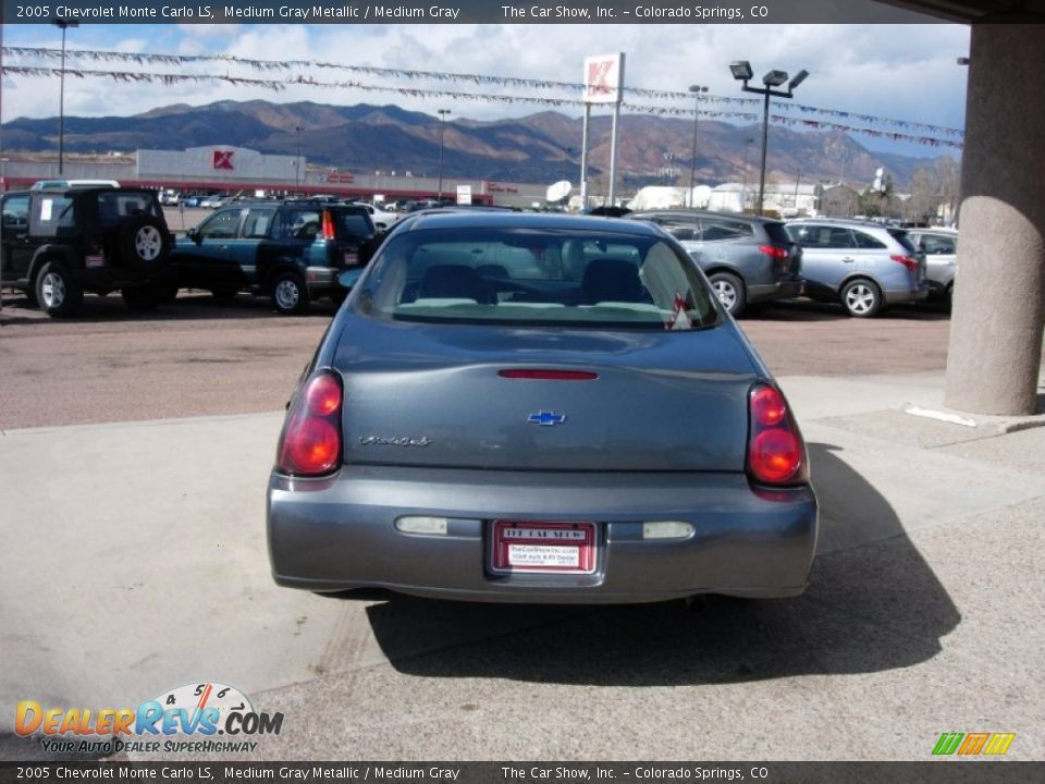 2005 Chevrolet Monte Carlo LS Medium Gray Metallic / Medium Gray Photo #4