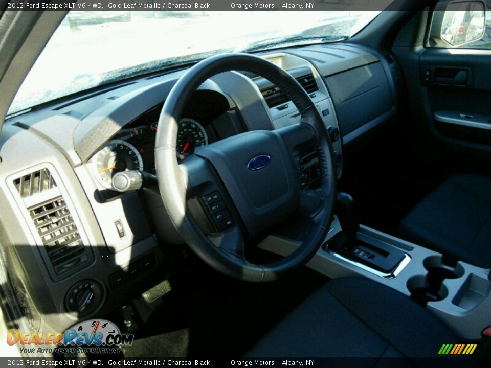 2012 Ford Escape XLT V6 4WD Gold Leaf Metallic / Charcoal Black Photo #9