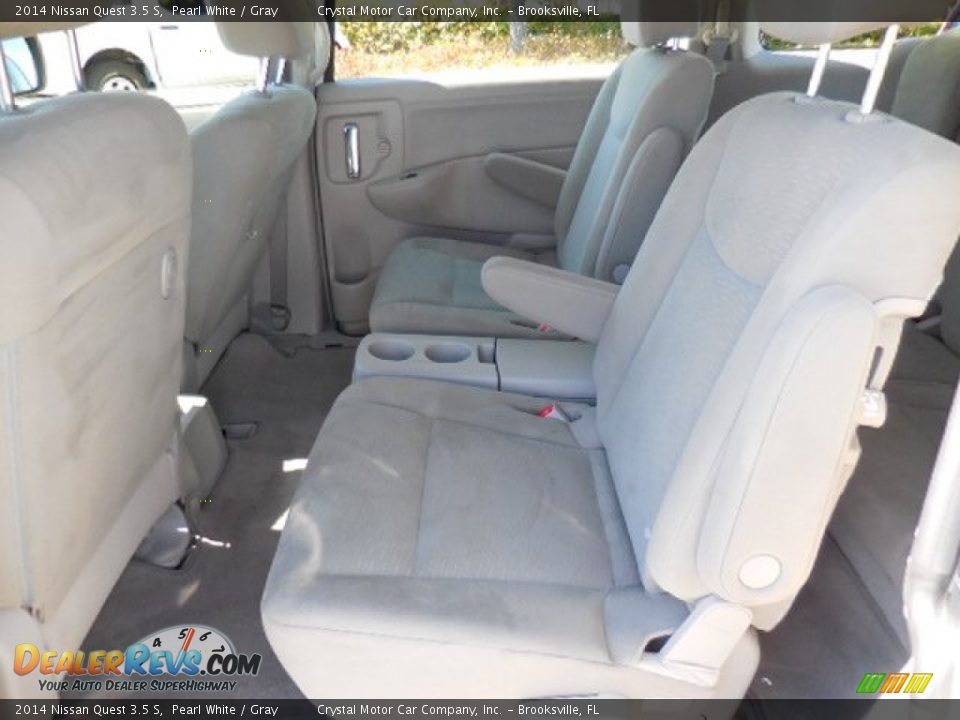 2014 Nissan Quest 3.5 S Pearl White / Gray Photo #5