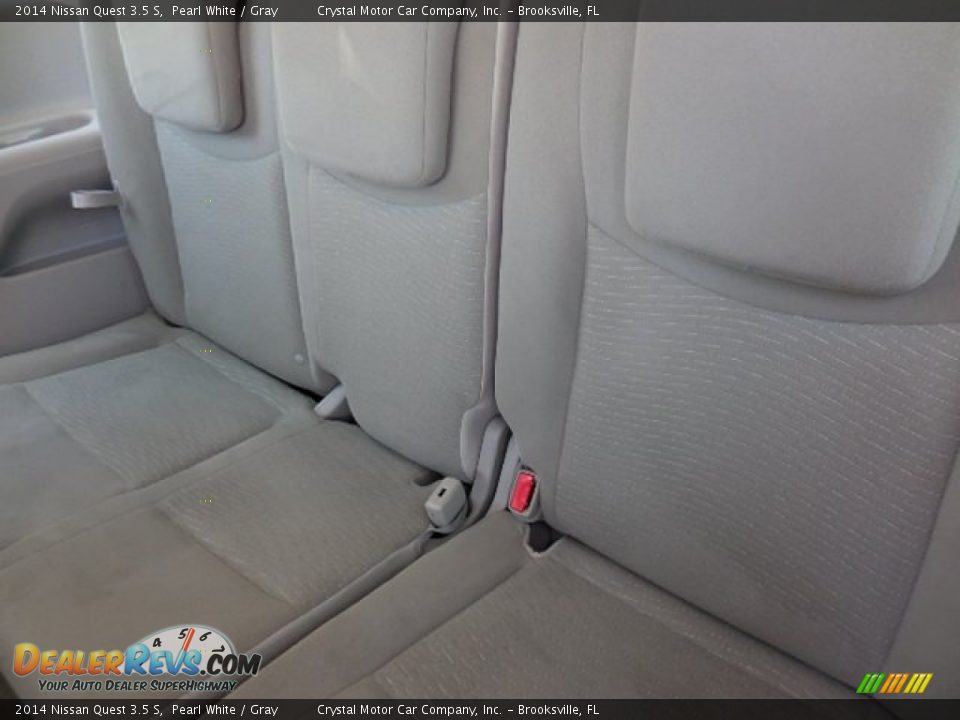2014 Nissan Quest 3.5 S Pearl White / Gray Photo #6
