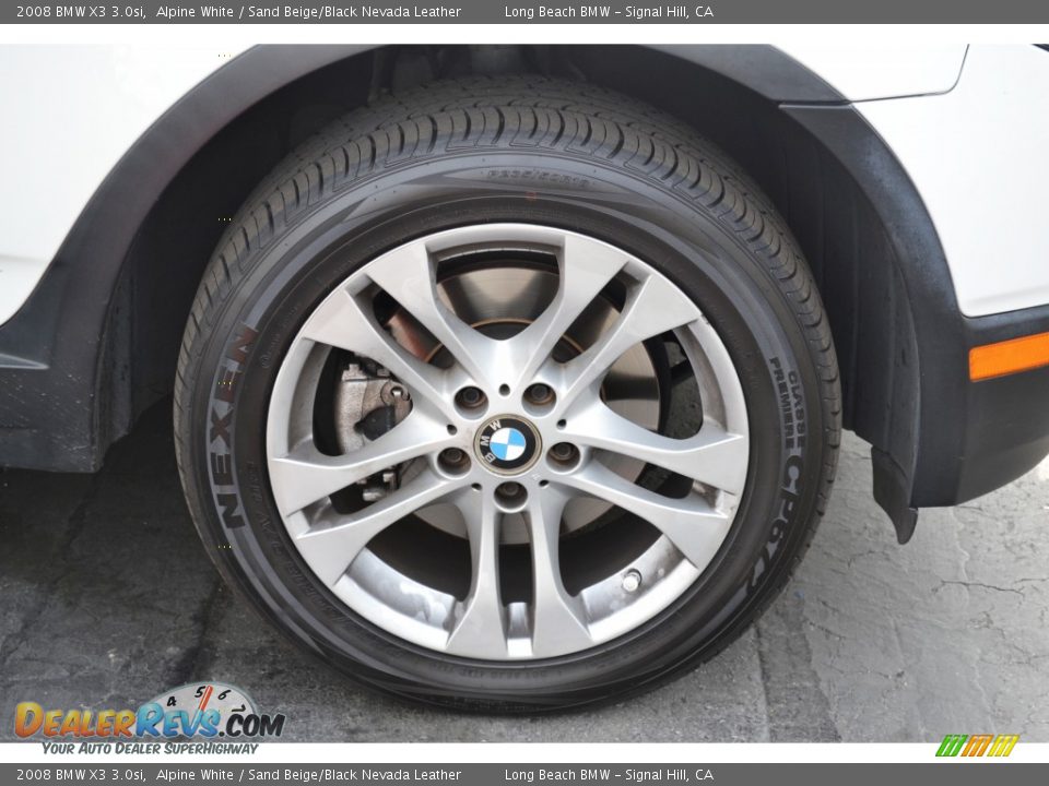 2008 BMW X3 3.0si Alpine White / Sand Beige/Black Nevada Leather Photo #2