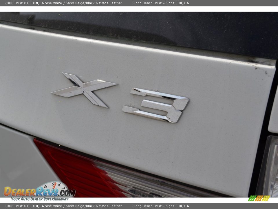 2008 BMW X3 3.0si Alpine White / Sand Beige/Black Nevada Leather Photo #6